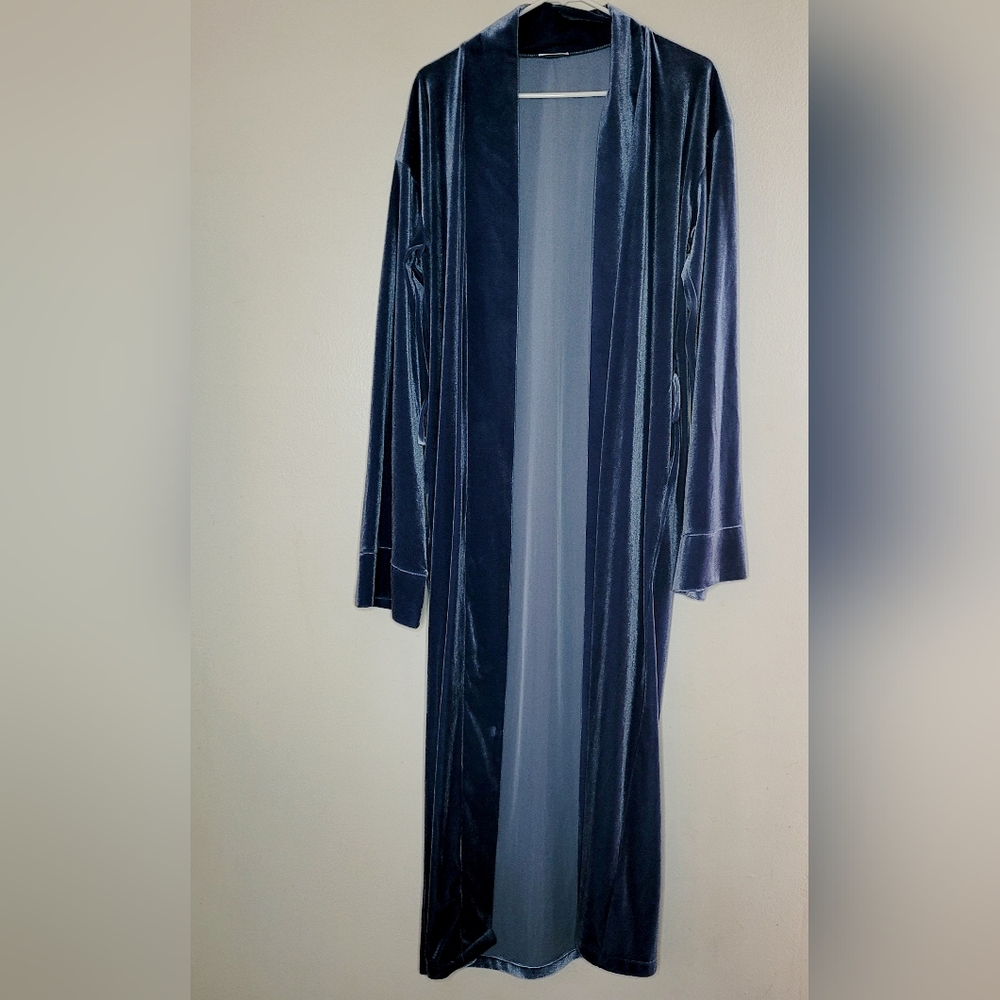 Laina Rauma Leisure Collection Robe Women's Blue One Size Soft No Belt Long